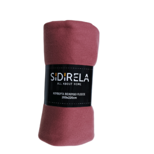 Sidirela Κουβέρτα Fleece Διπλή 200×220εκ. E-0462-1 Ροζ