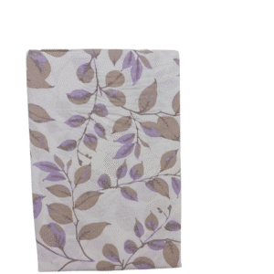 Home Style Pillowcases Pair 50×70 H.S14-53 WHITE WITH PURPLE LEAVES