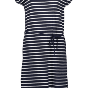 BLUE SEVEN Mπλέ ριγέ φόρεμα μαρινιέρα 151183-595 - 46/3XL